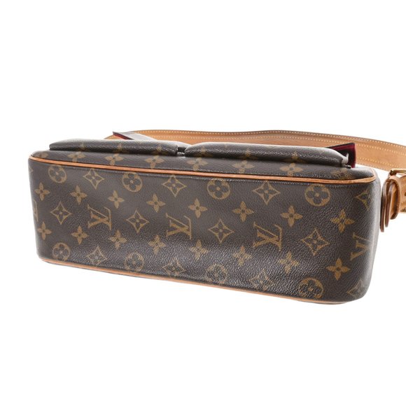 LOUIS VUITTON Louis Vuitton Monogram Vibasite GM Brown M51163 Women's Canvas ... - Picture 7 of 12